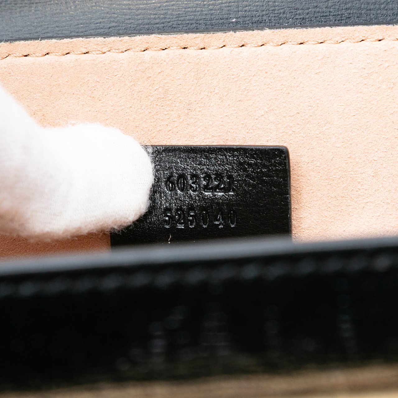 Gucci Small Leather Bamboo Padlock Satchel Zwart