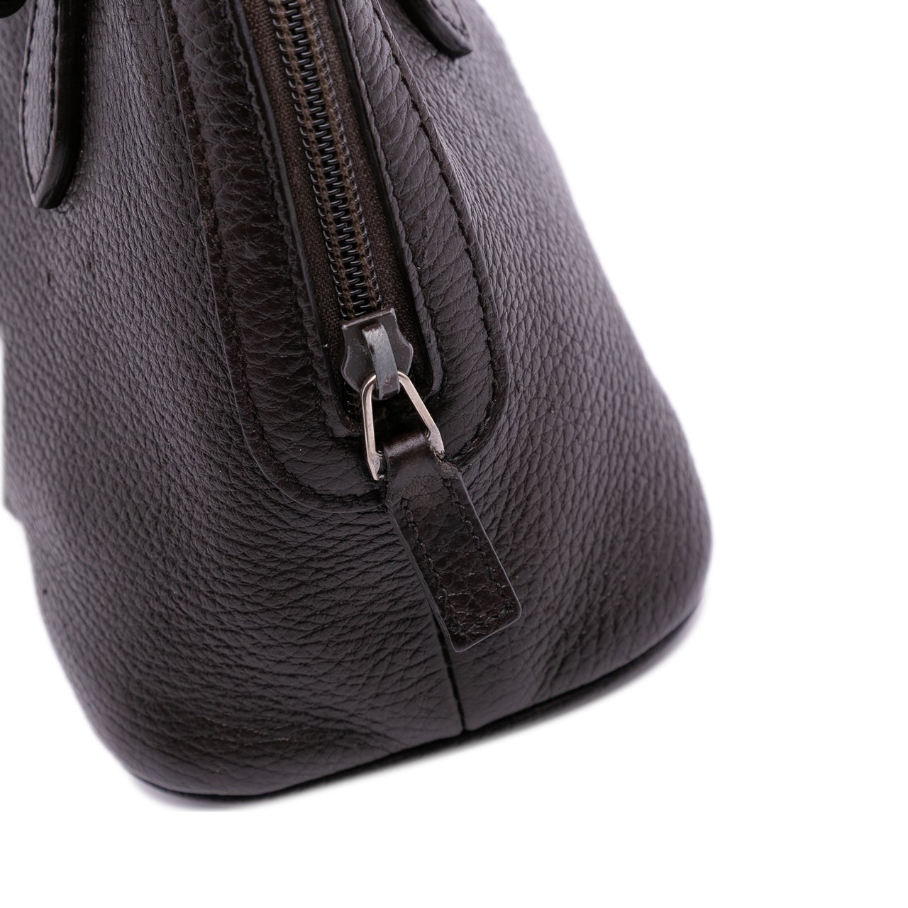 Gucci Mini Leather Web Dome Satchel Bruin