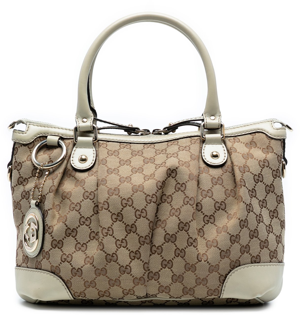 Gucci GG Canvas Sukey Satchel Bruin
