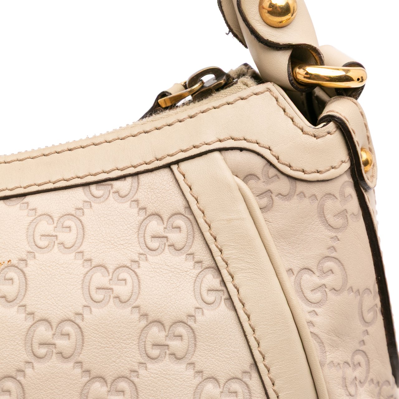 Gucci Guccissima Scarlett Shoulder Bag Bruin