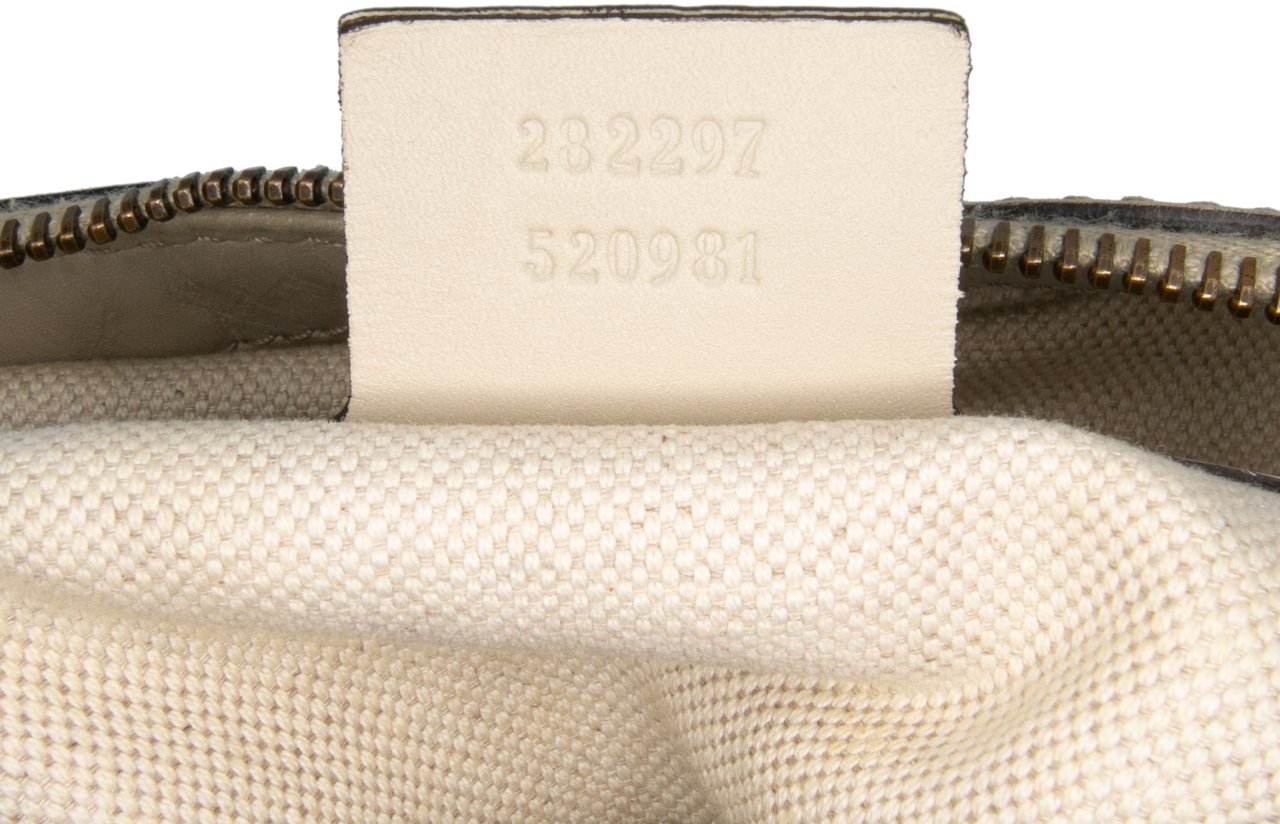 Gucci Guccissima Scarlett Shoulder Bag Bruin
