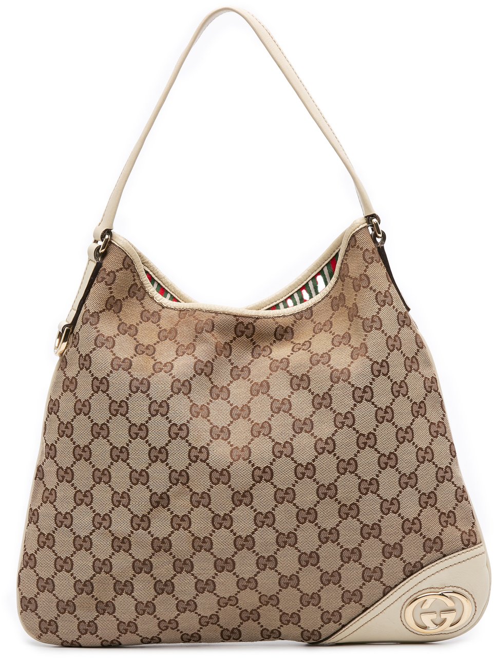Gucci GG Canvas New Britt Hobo Bruin