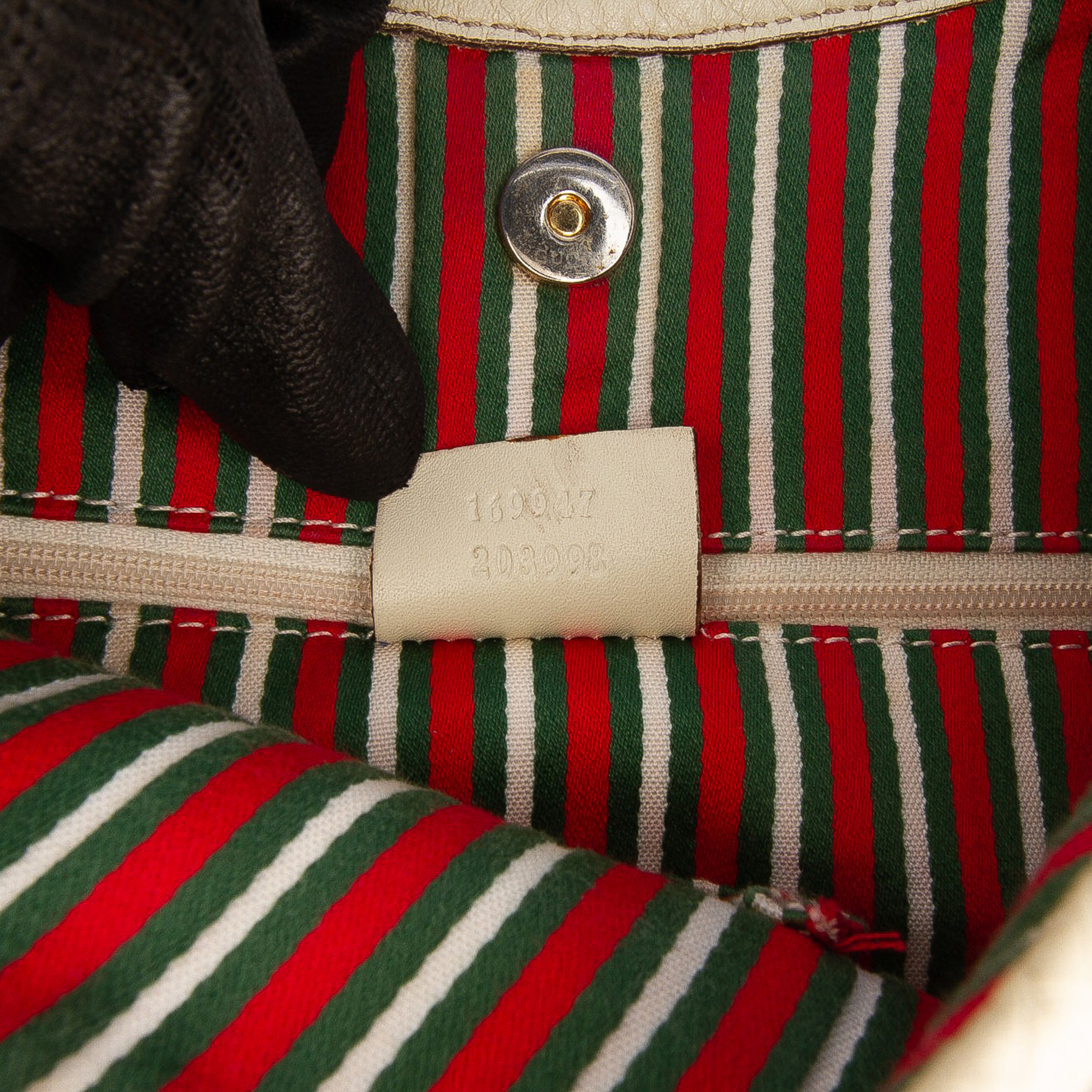 Gucci GG Canvas New Britt Hobo Bruin