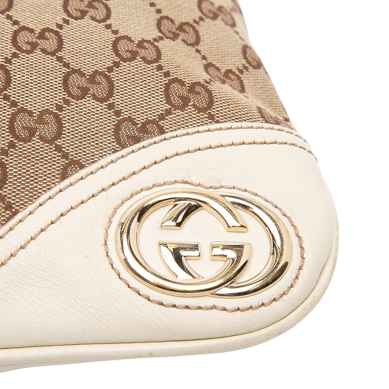 Gucci GG Canvas New Britt Hobo Bruin