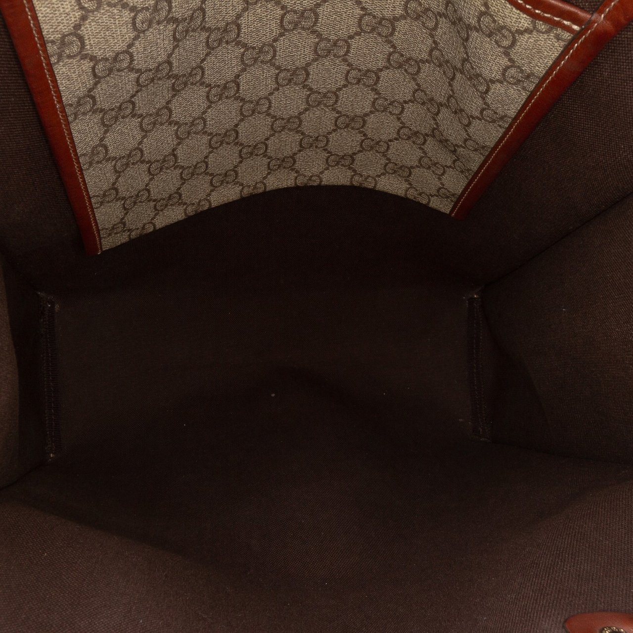 Gucci GG Supreme Web Tote Bruin