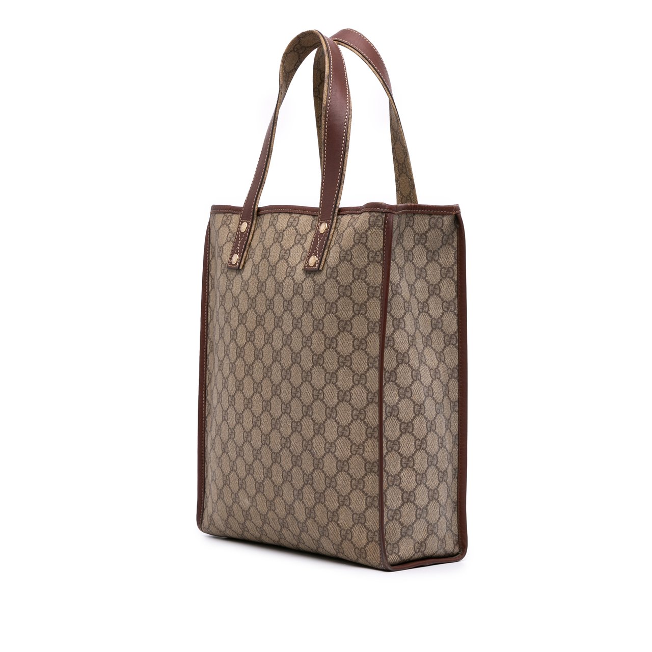 Gucci GG Supreme Web Tote Bruin