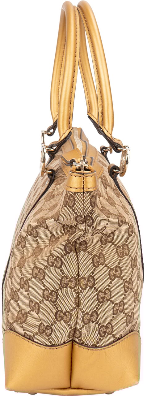 Gucci Gucci GG Monogram Twin Heart Handbag Bruin