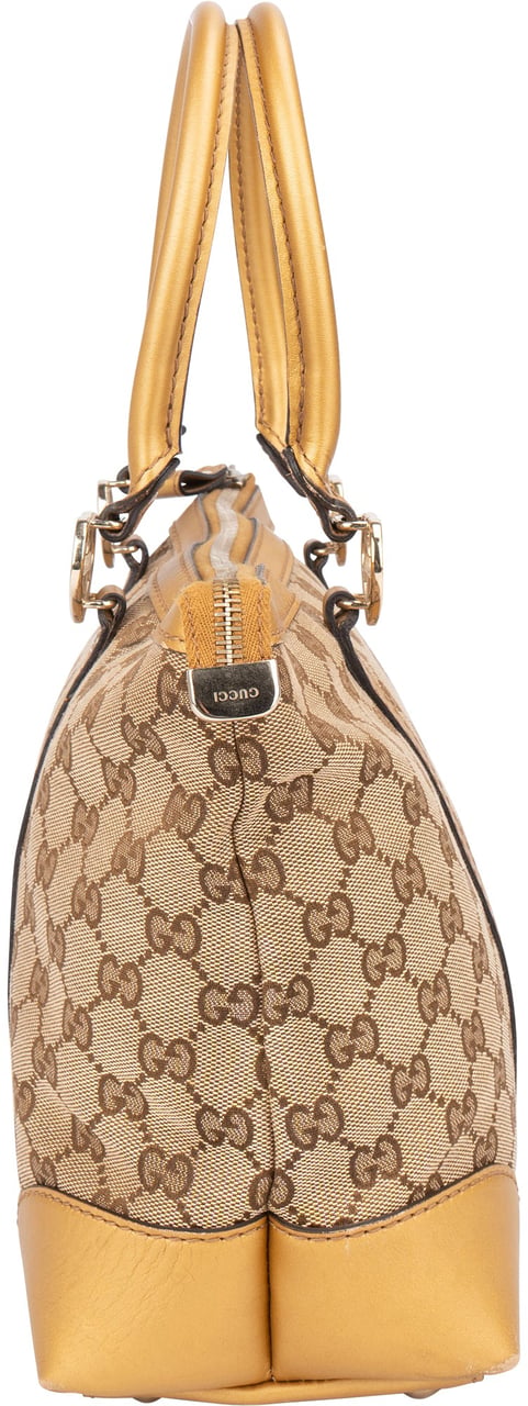 Gucci GG Monogram Twin Heart Handbag Bruin