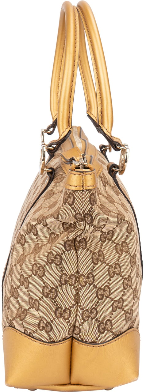 Gucci GG Monogram Twin Heart Handbag Bruin