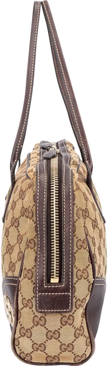 Gucci Gucci GG Monogram Handbag Bruin