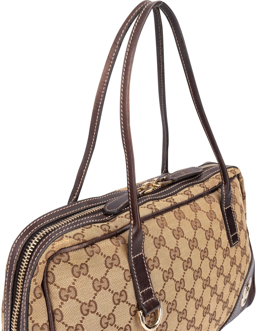Gucci Gucci GG Monogram Handbag Bruin