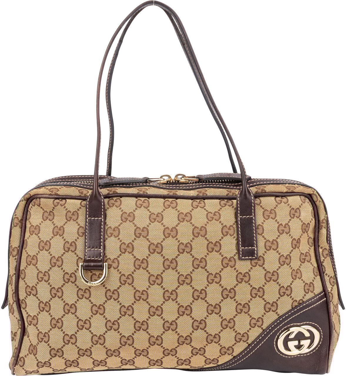 Gucci Gucci GG Monogram Handbag Bruin