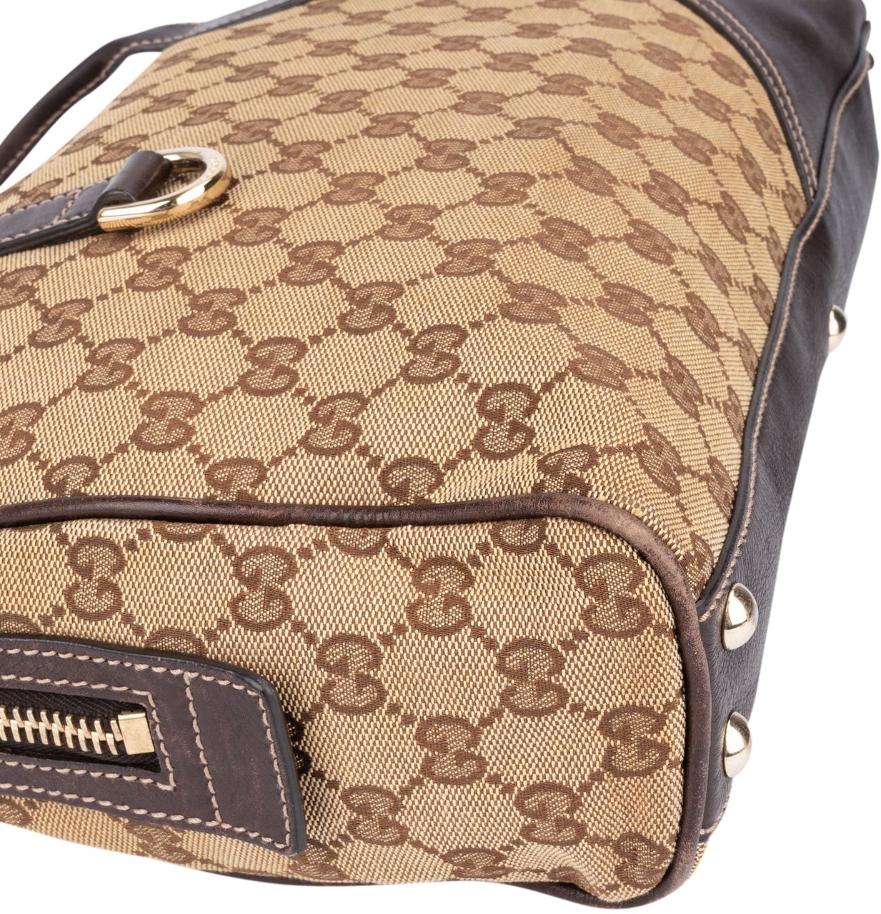 Gucci Gucci GG Monogram Handbag Bruin