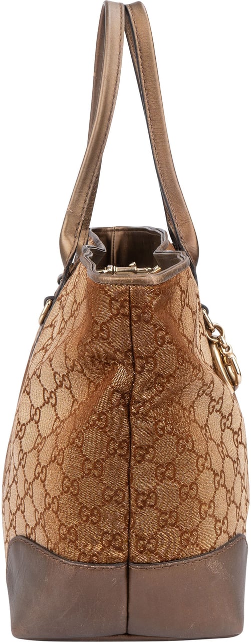Gucci Gucci GG Monogram Charmy Handbag Bruin