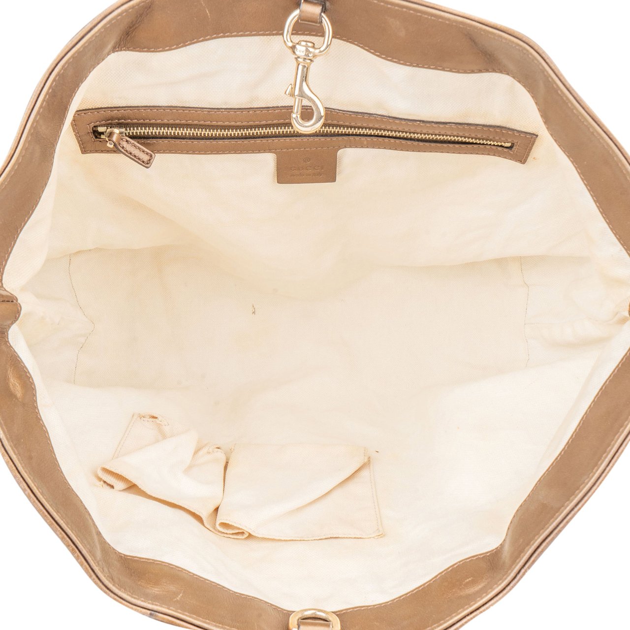 Gucci Gucci GG Monogram Charmy Handbag Bruin