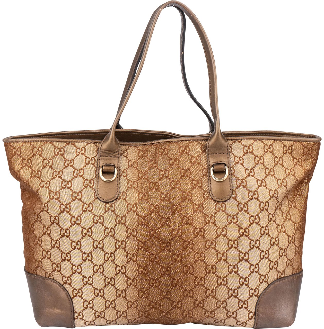 Gucci Gucci GG Monogram Charmy Handbag Bruin