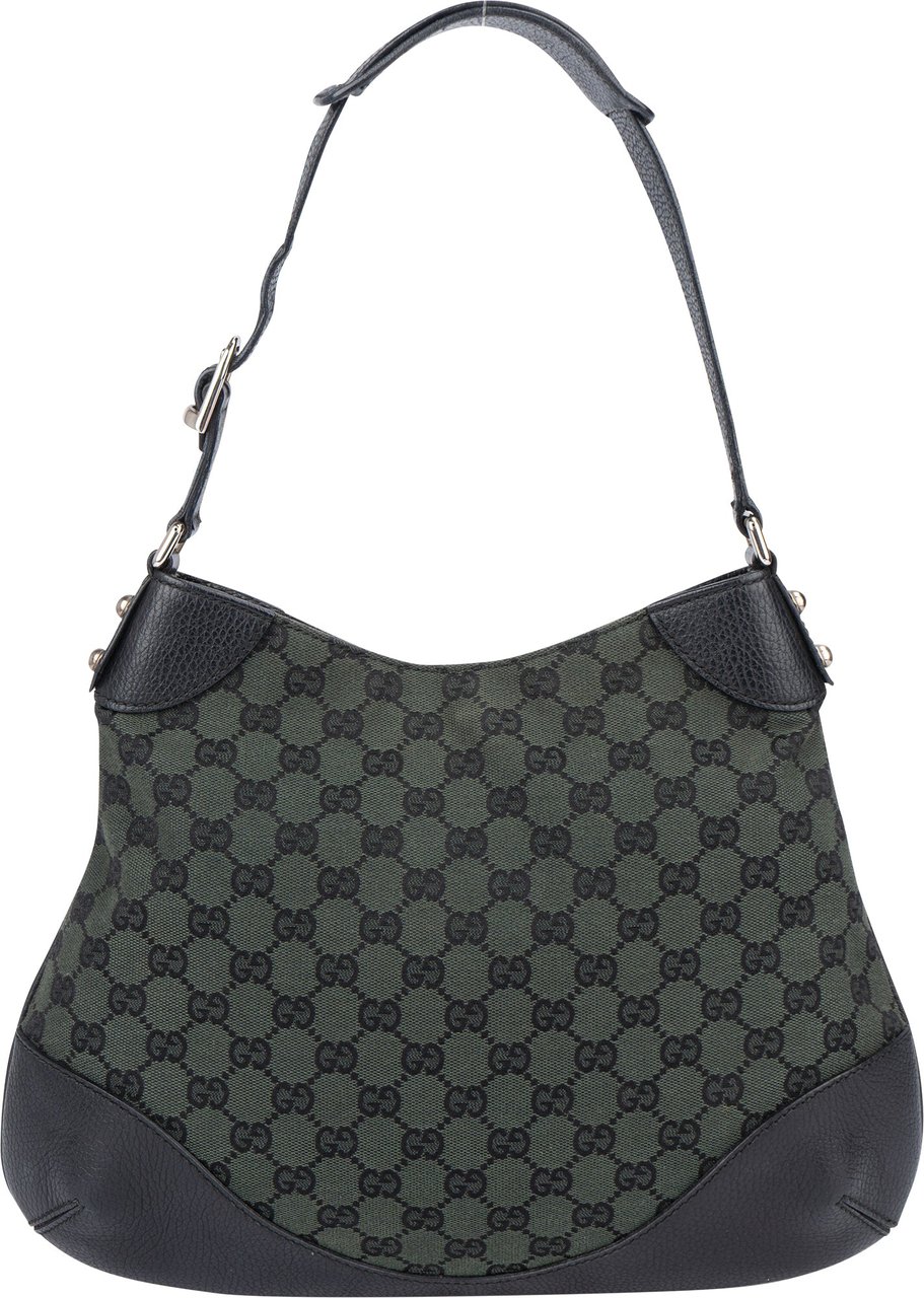 Gucci Gucci GG Monogram Shoulder Bag Zwart