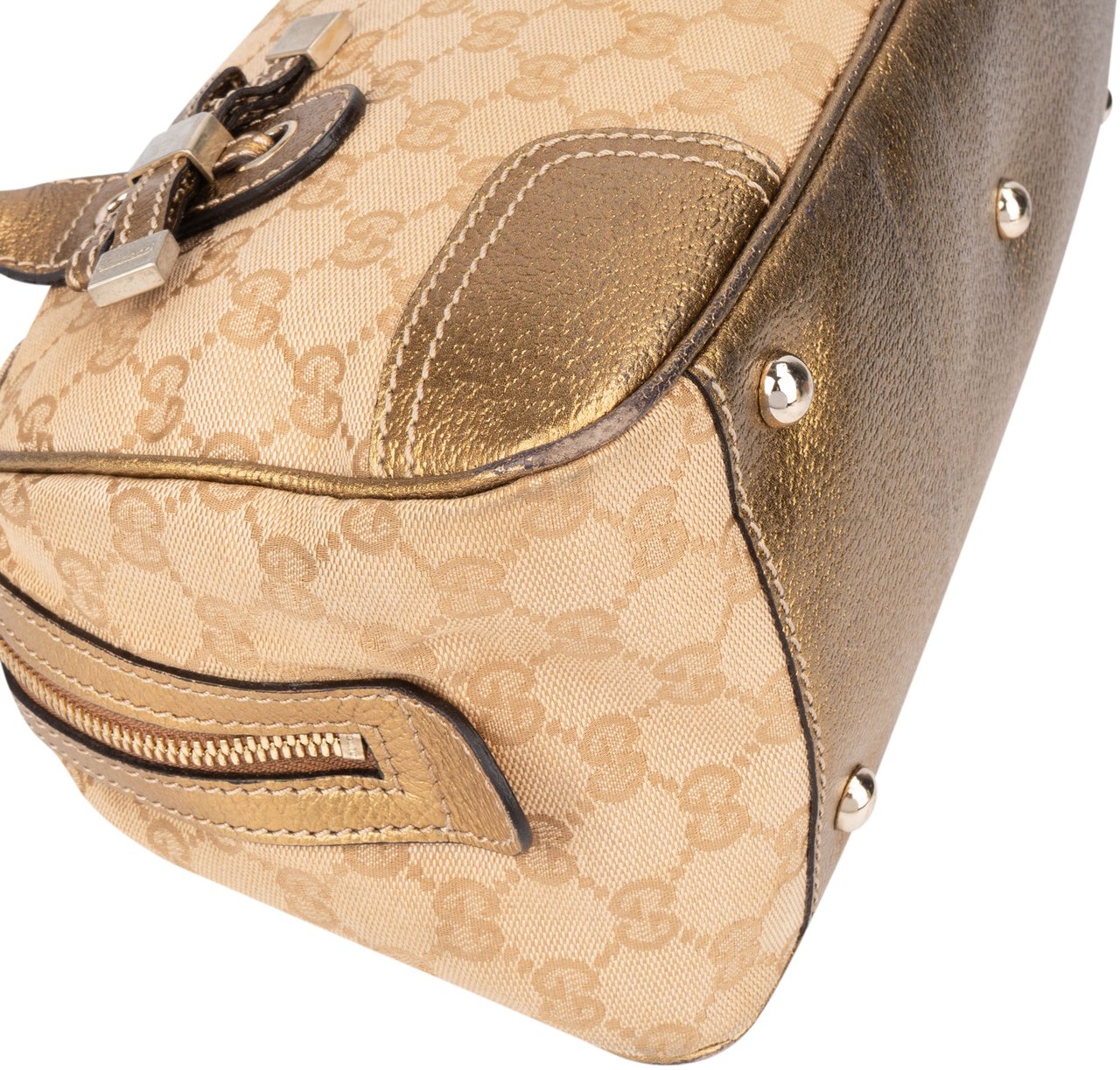 Gucci Gucci GG Monogram Princy Handbag Beige