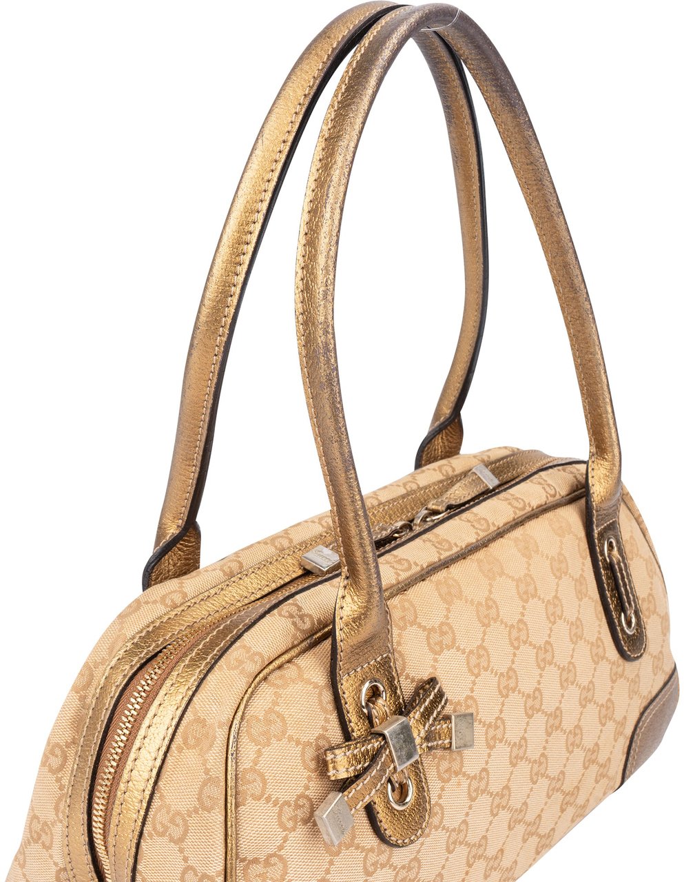 Gucci Gucci GG Monogram Princy Handbag Beige