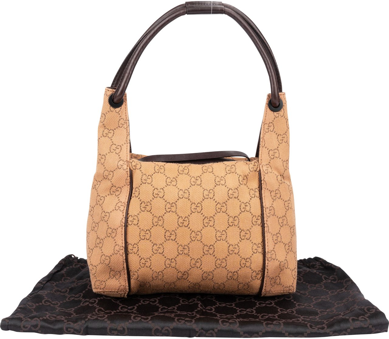 Gucci Gucci GG Monogram Shoulder Bag Bruin