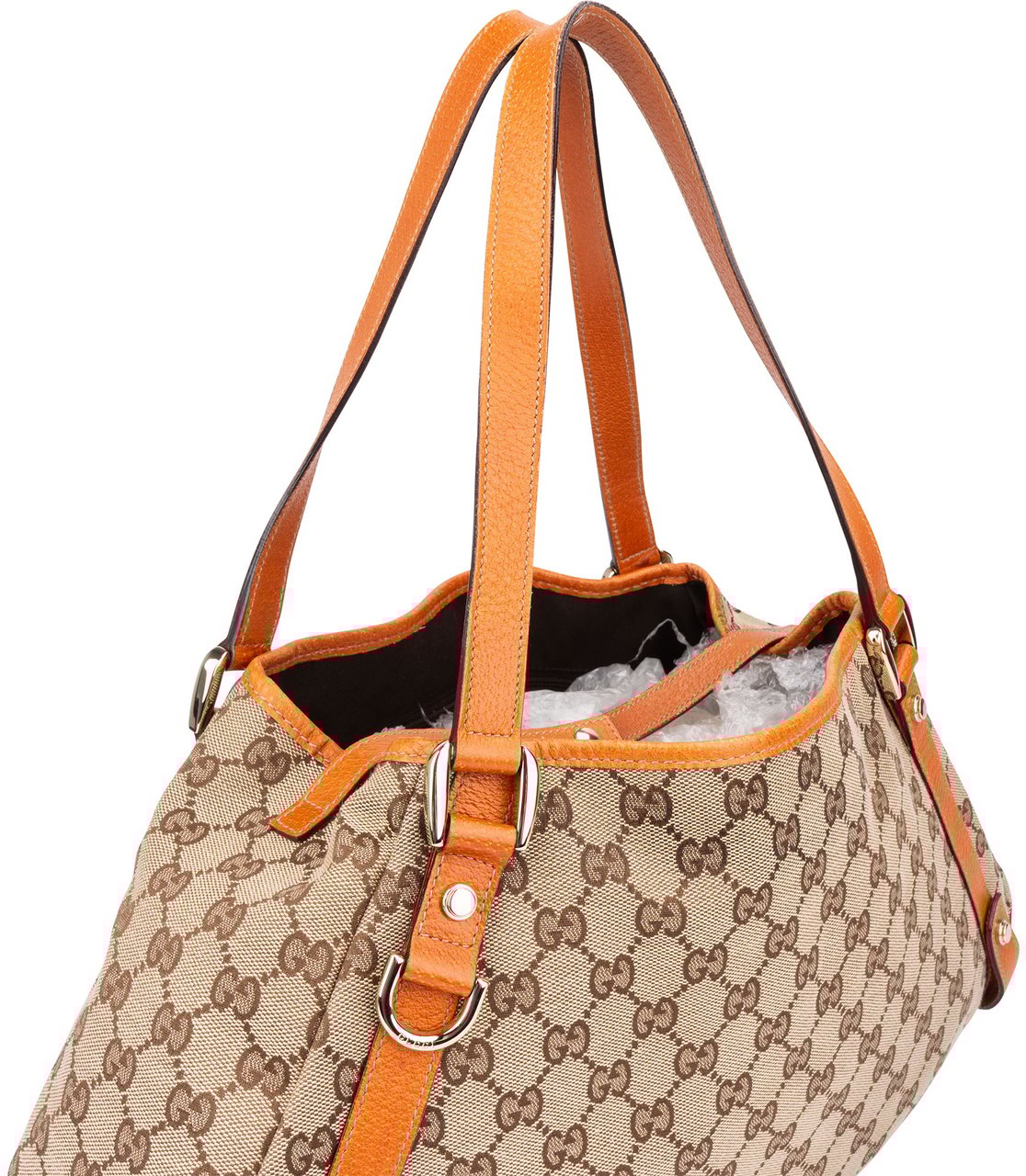 Gucci Gucci GG Monogram Abbey Handbag Bruin