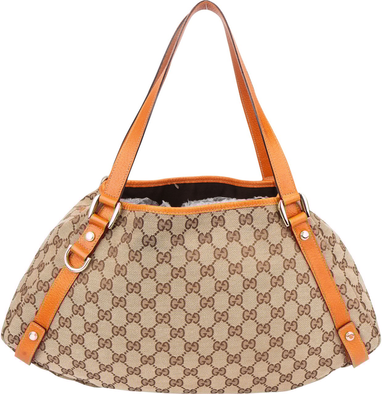 Gucci Gucci GG Monogram Abbey Handbag Bruin