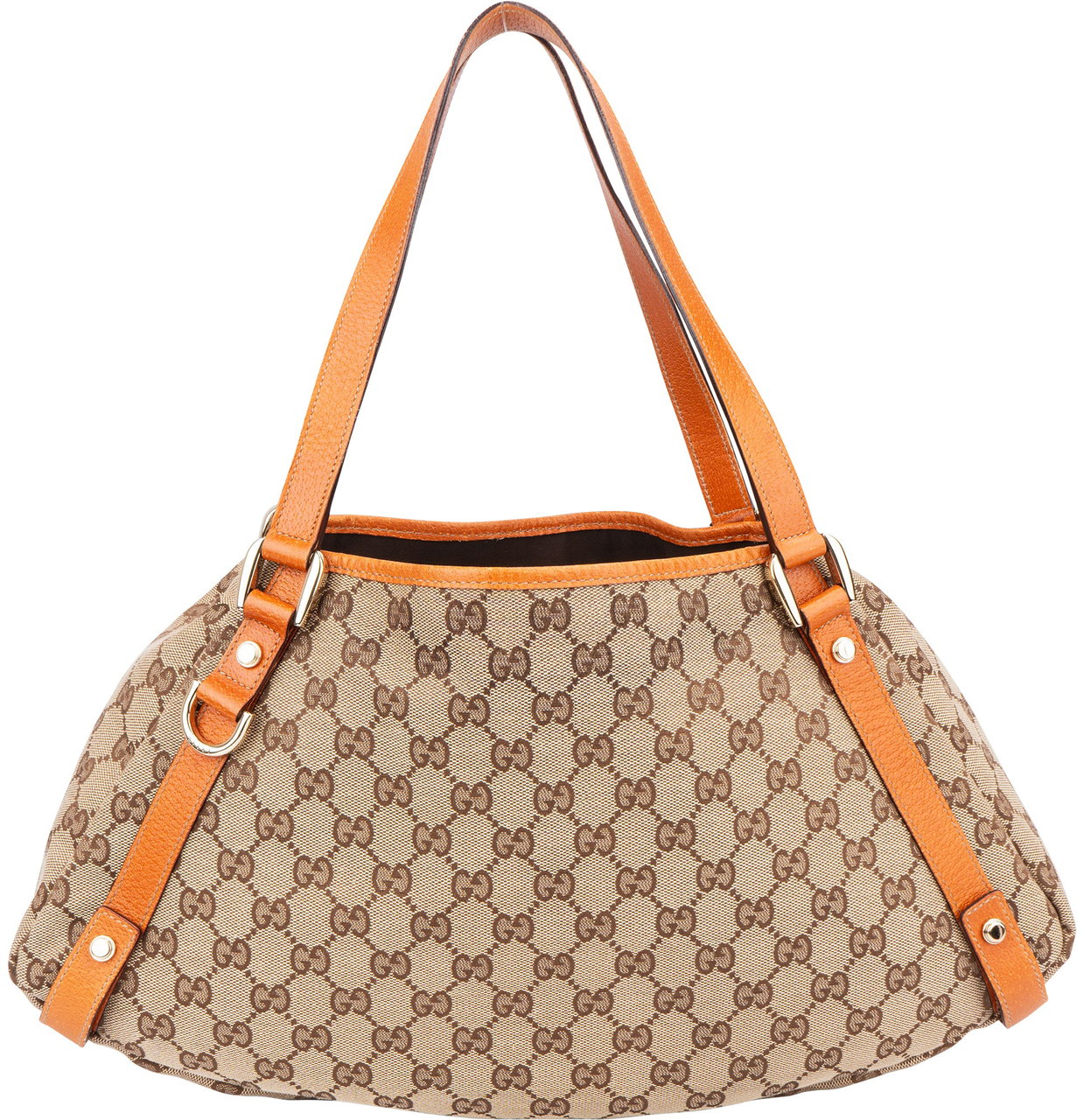 Gucci Gucci GG Monogram Abbey Handbag Bruin