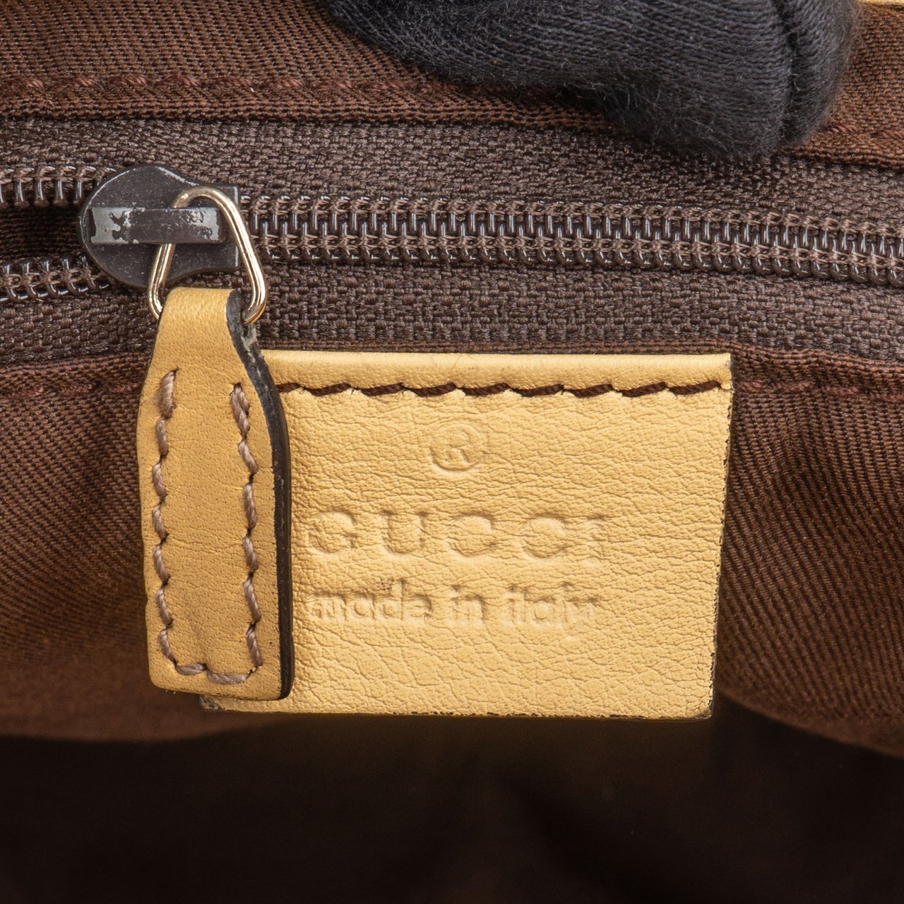 Gucci Gucci GG Monogram Abbey Handbag Bruin