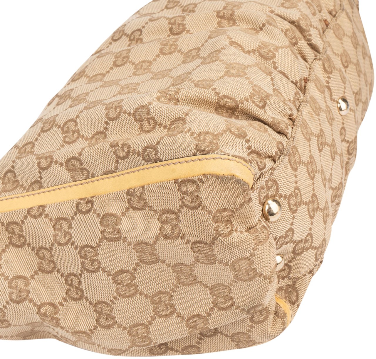 Gucci Gucci GG Monogram Abbey Handbag Bruin