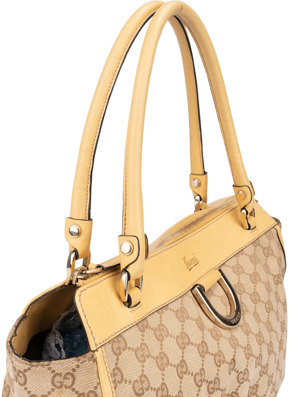 Gucci Gucci GG Monogram Abbey Handbag Bruin