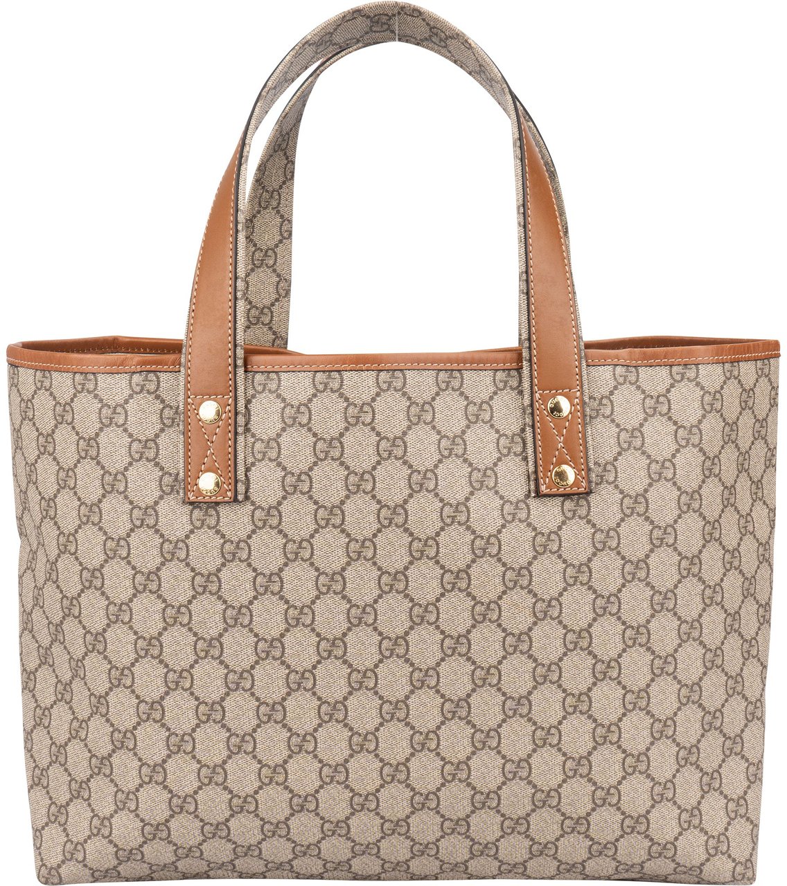 Gucci Gucci Canvas GG Monogram Sherry Line Handbag Bruin