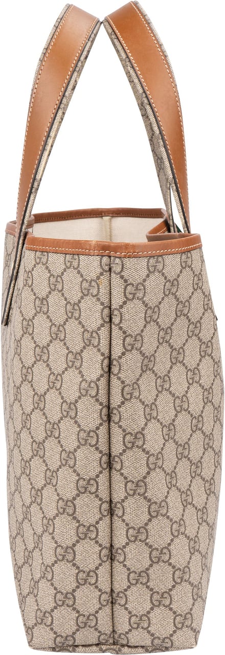 Gucci Gucci Canvas GG Monogram Sherry Line Handbag Bruin