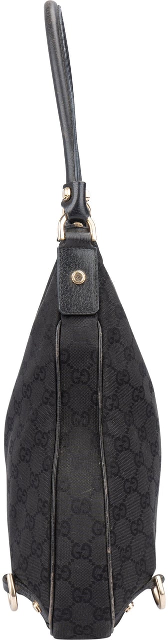 Gucci Gucci GG Monogram Abbey Shoulder Bag Zwart