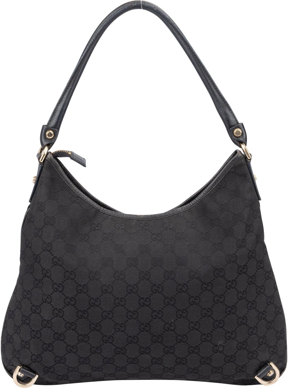 Gucci GG Monogram Abbey Shoulder Bag Zwart
