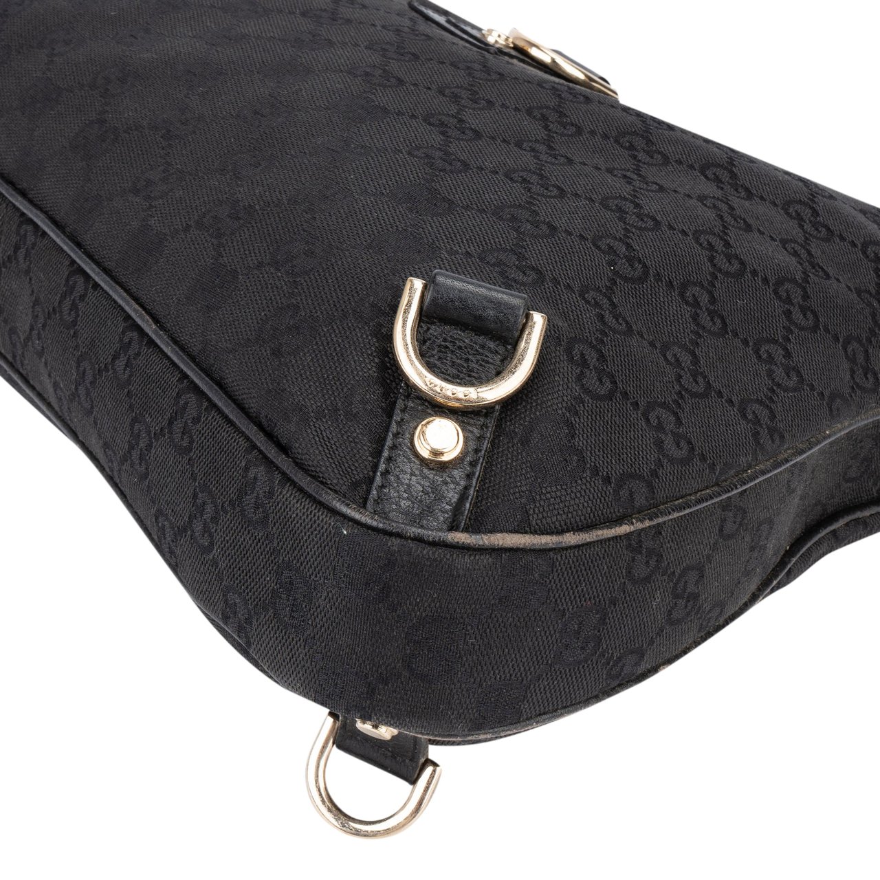 Gucci GG Monogram Abbey Shoulder Bag Zwart
