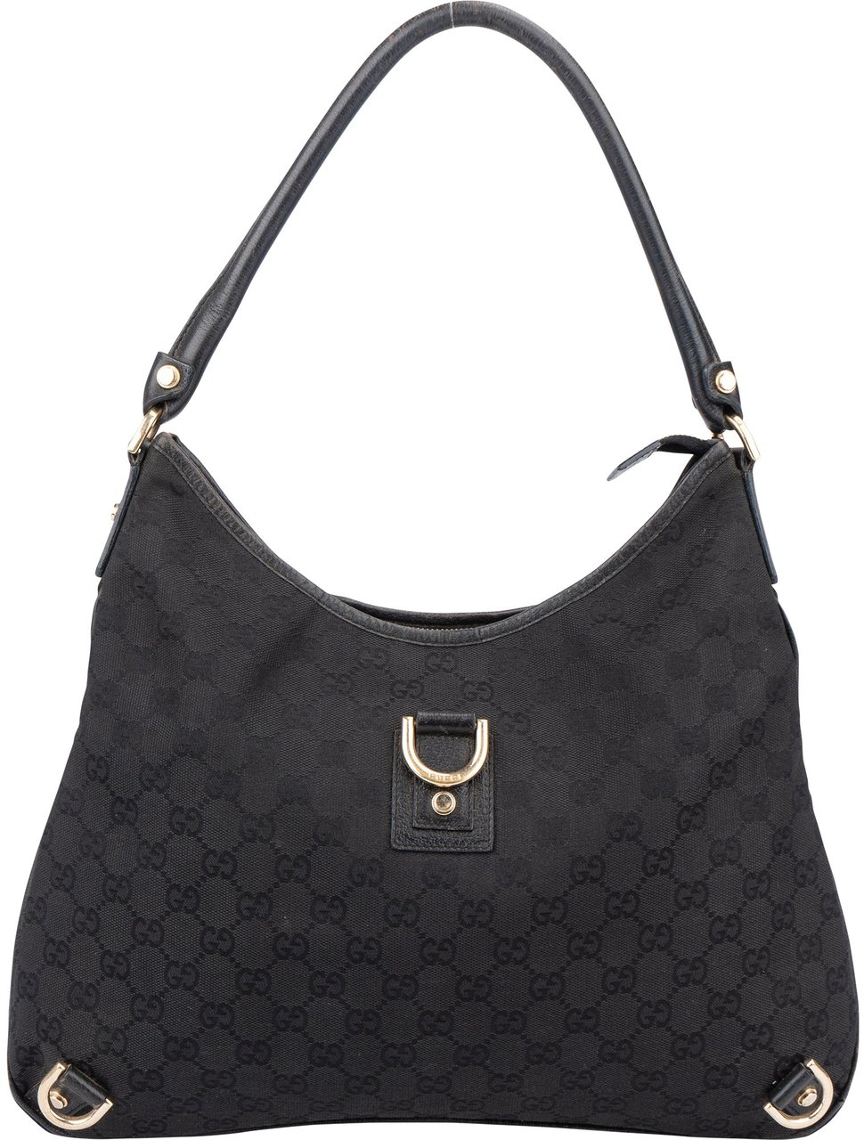 Gucci GG Monogram Abbey Shoulder Bag Zwart