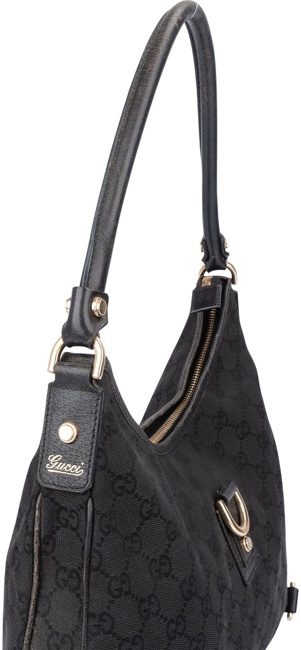 Gucci Gucci GG Monogram Abbey Shoulder Bag Zwart
