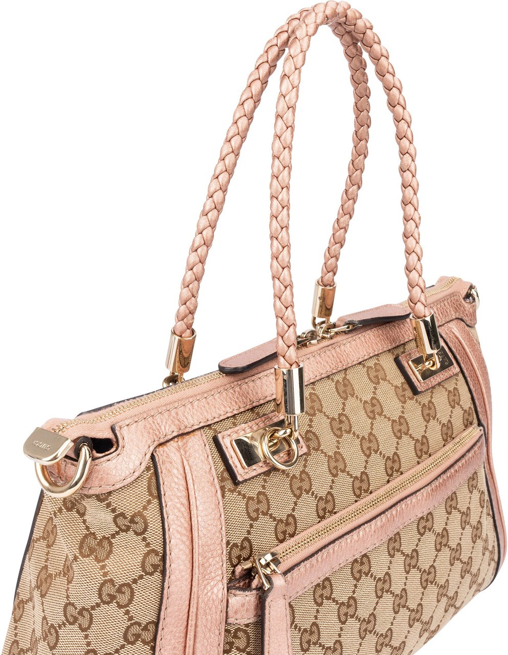 Gucci Gucci GG Monogram Bamboo Handbag Bruin