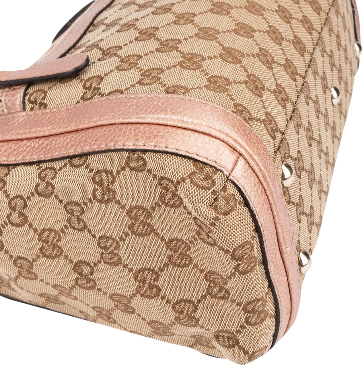 Gucci Gucci GG Monogram Bamboo Handbag Bruin