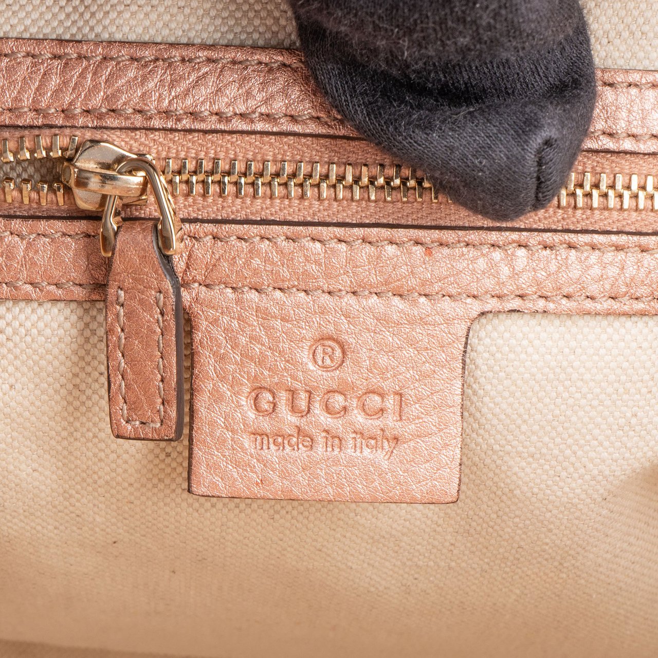 Gucci Gucci GG Monogram Bamboo Handbag Bruin
