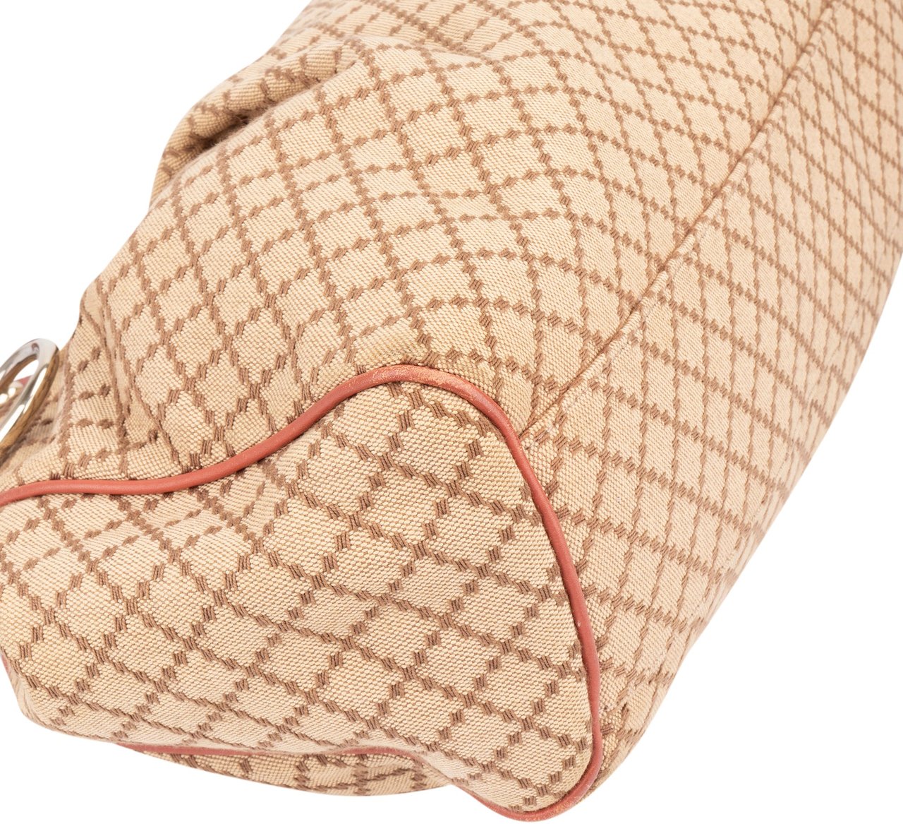 Gucci Gucci Diamante Monogram Sukey Handbag Beige