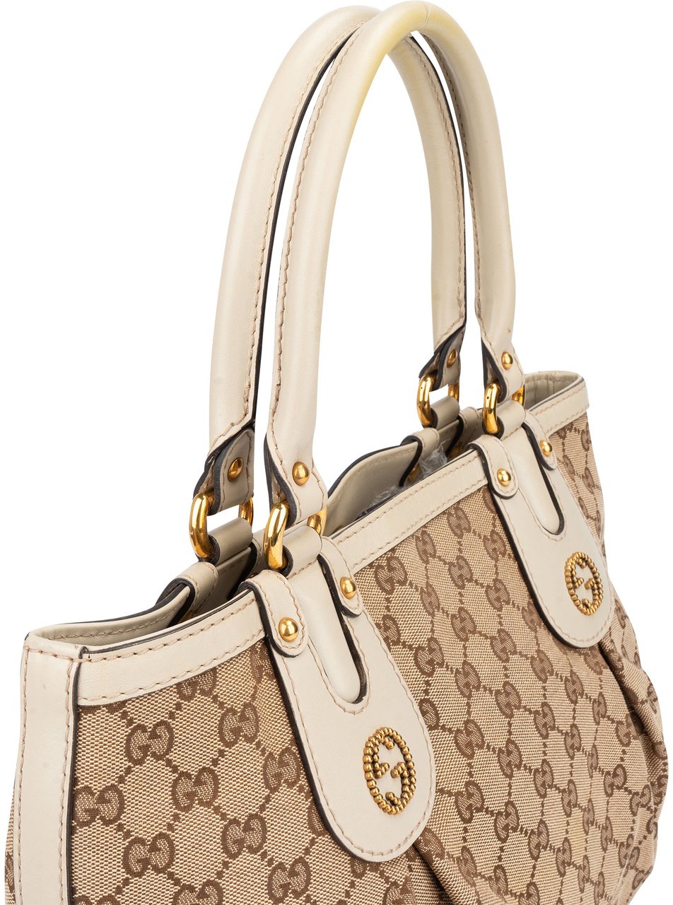 Gucci Gucci GG Monogram Handbag Bruin
