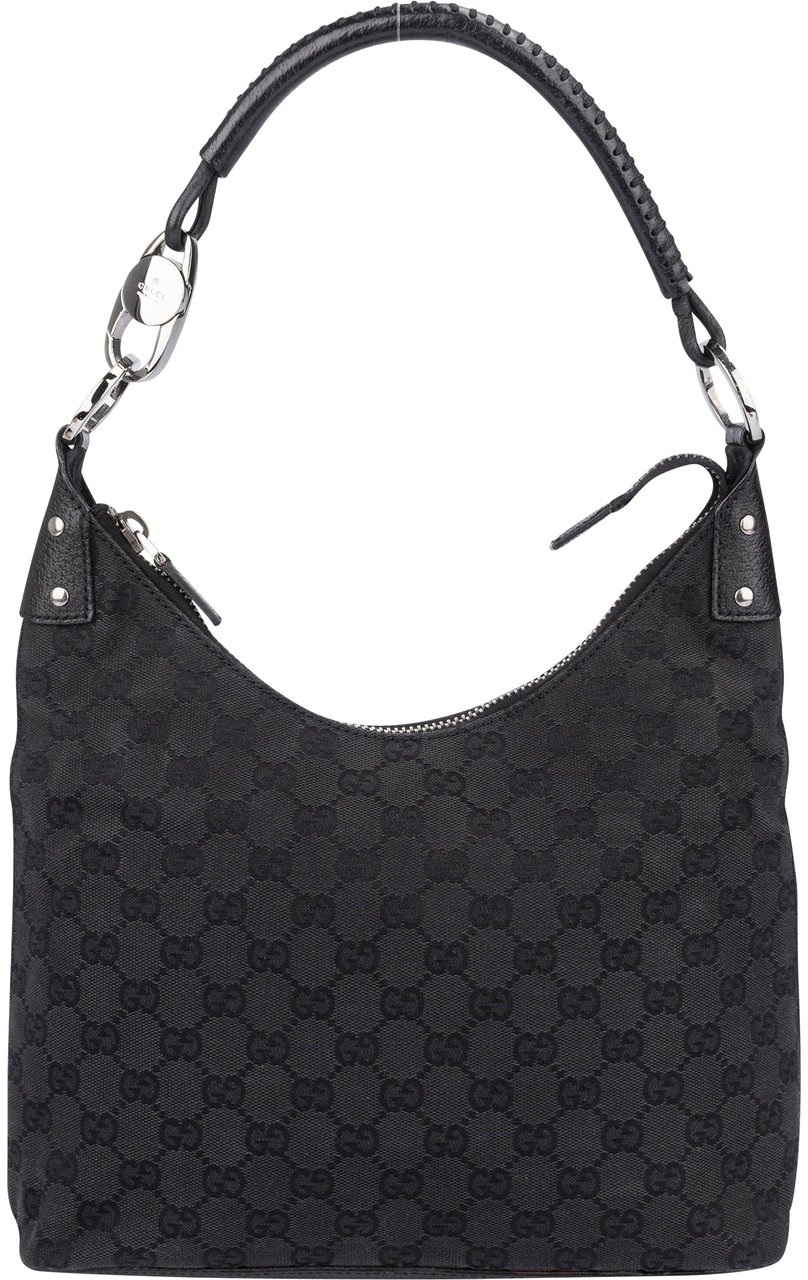 Gucci Gucci GG Monogram Shoulder Bag Zwart