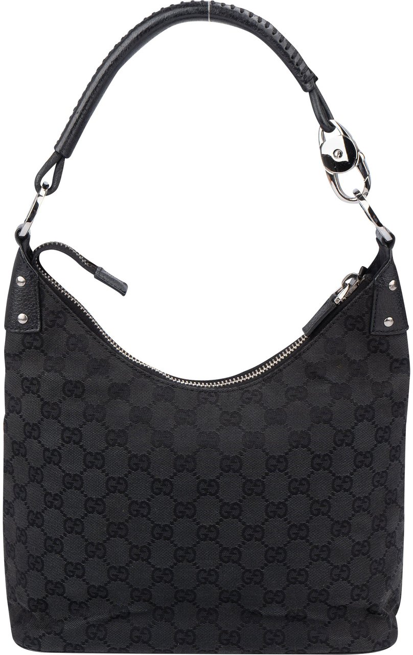 Gucci Gucci GG Monogram Shoulder Bag Zwart