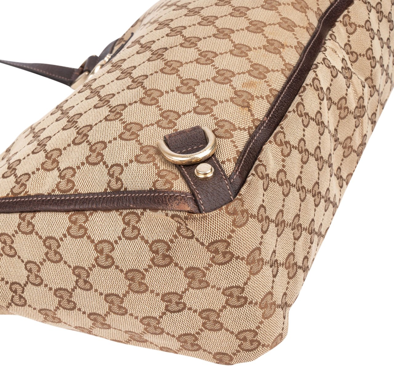 Gucci Gucci GG Monogram Abbey Handbag Bruin