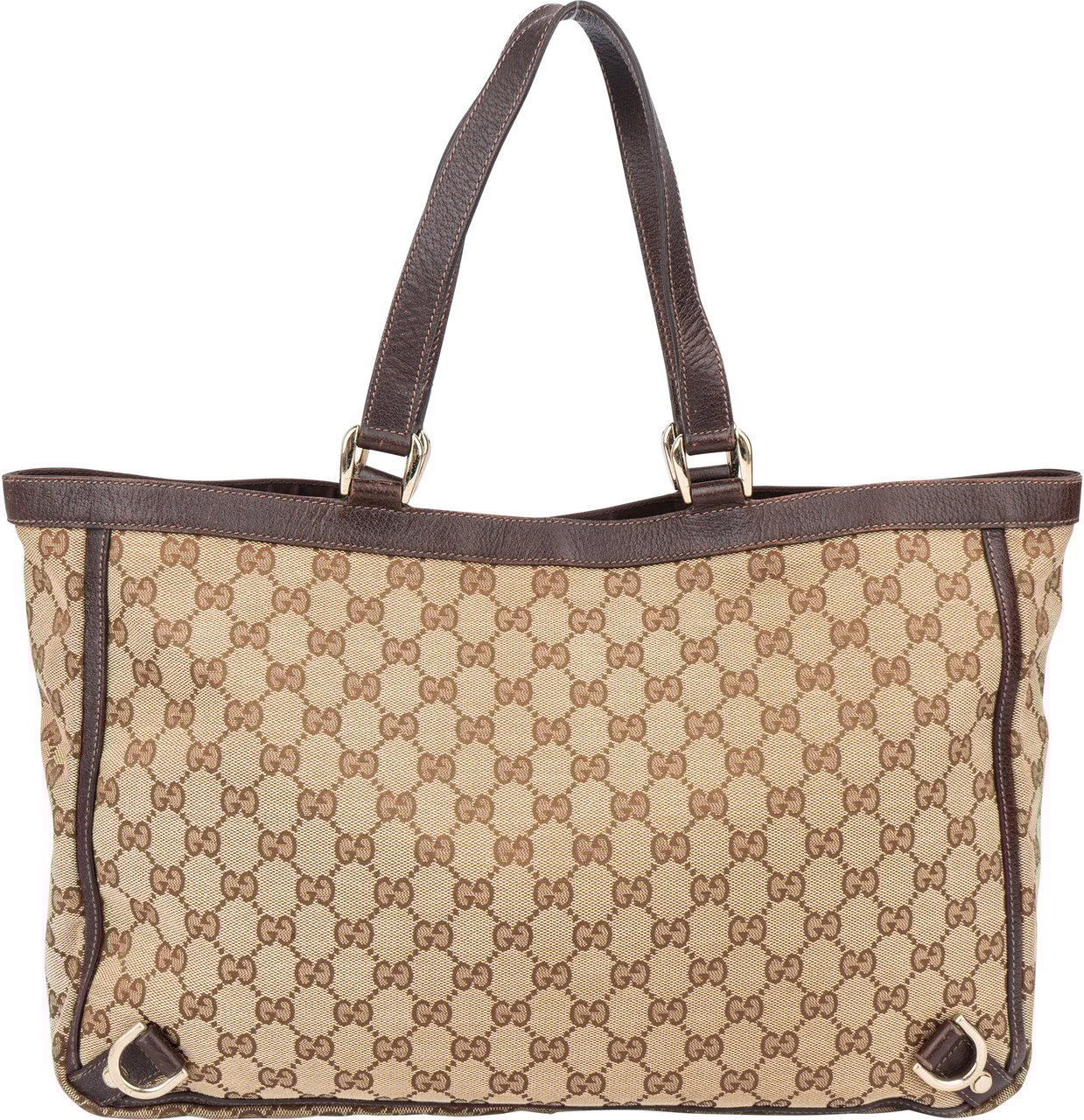 Gucci Gucci GG Monogram Abbey Handbag Bruin