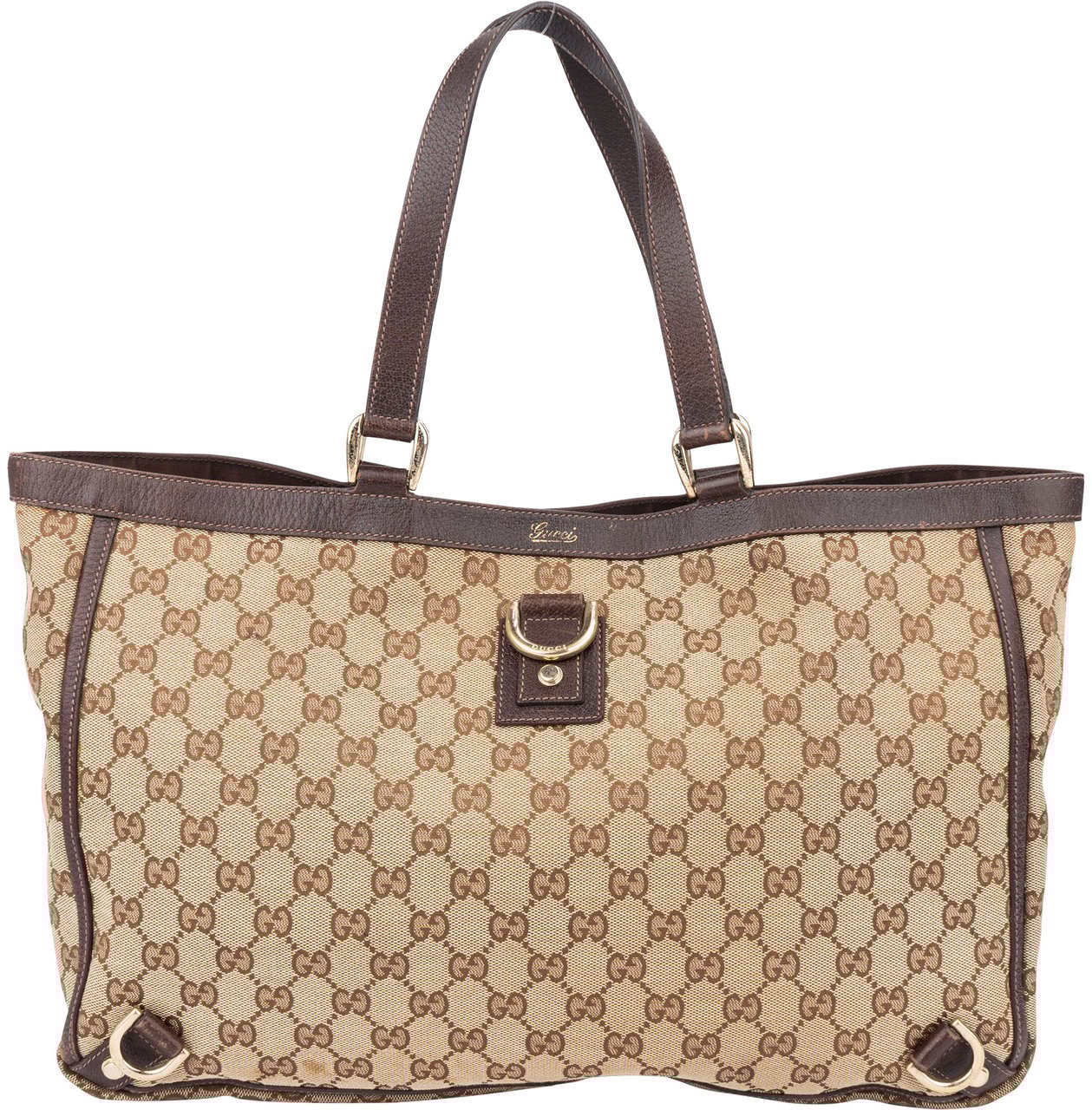 Gucci Gucci GG Monogram Abbey Handbag Bruin