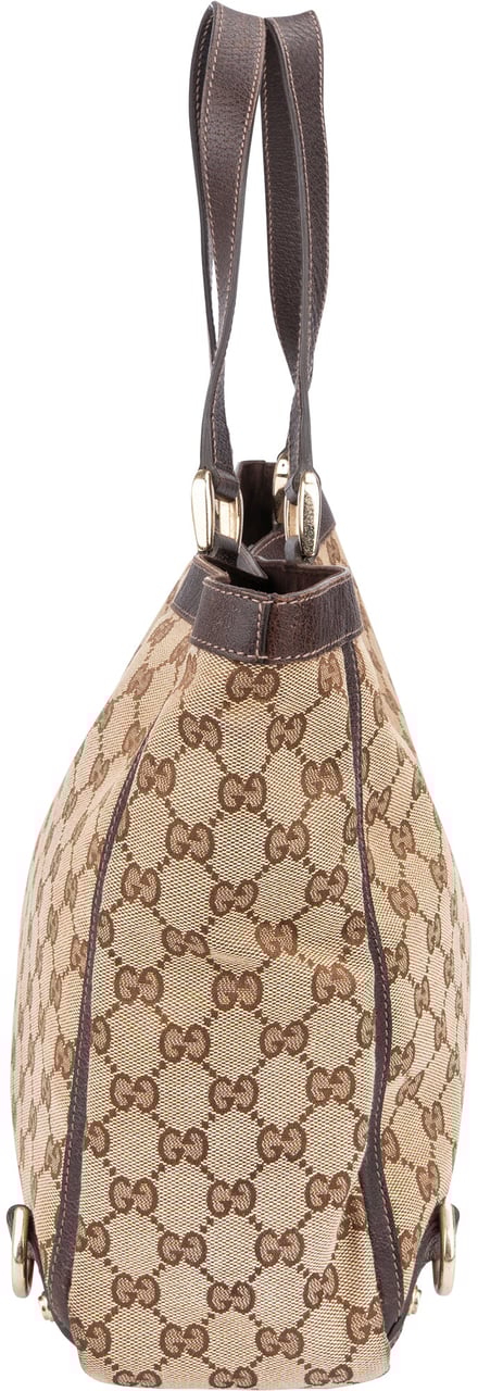Gucci Gucci GG Monogram Abbey Handbag Bruin