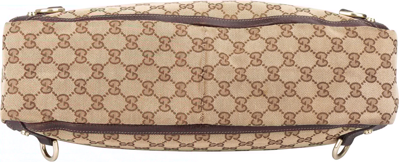 Gucci Gucci GG Monogram Abbey Handbag Bruin