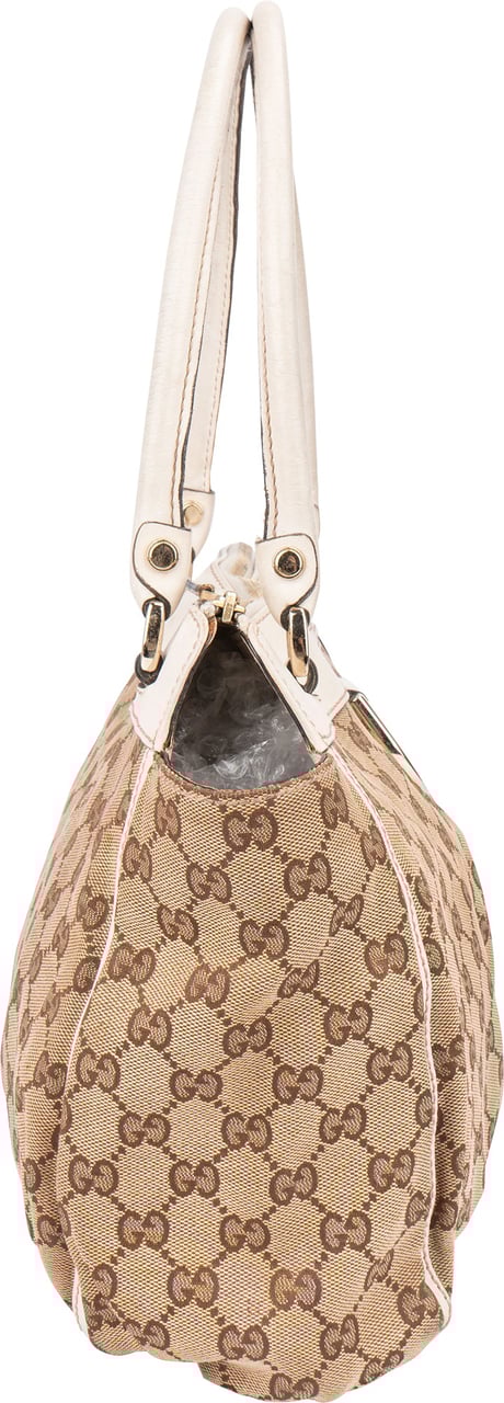 Gucci Gucci GG Monogram Abbey Handbag Bruin